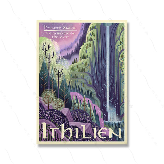 Ithilien Poster | Mystical Ithilien Forest Poster: Enchanted Gateway to Adventure  Exclusive Artwork for Epic Fantasy Enthusiasts and Mystical Landscape Collectors