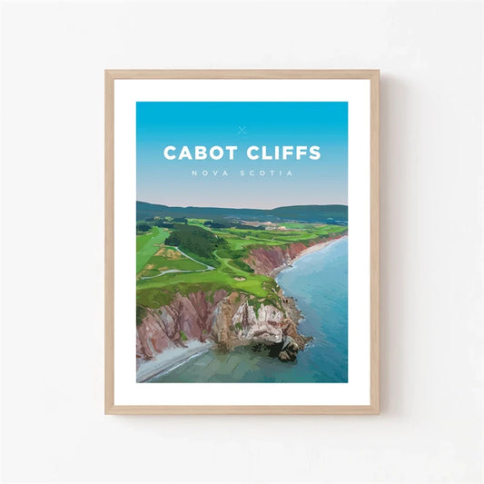 Cabot Cliffs Golf Course Scenic Art | Nova Scotia Canada | Landscape Poster