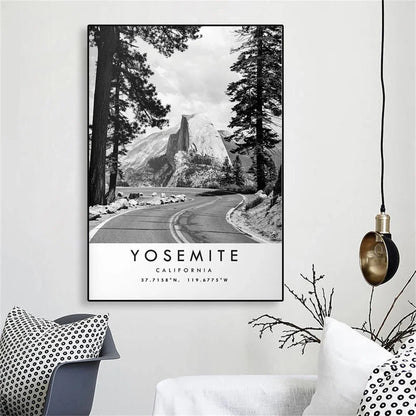 Half Dome Poster | Explore Yosemite National Park | Scenic California Landscape Art