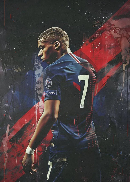Kylian Mbappe #11 | Celebration |Sport Poster | The Speed, Skill, and Spirit of a Football Legend