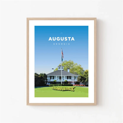 Augusta Clubhouse | Georgia Golf Art
