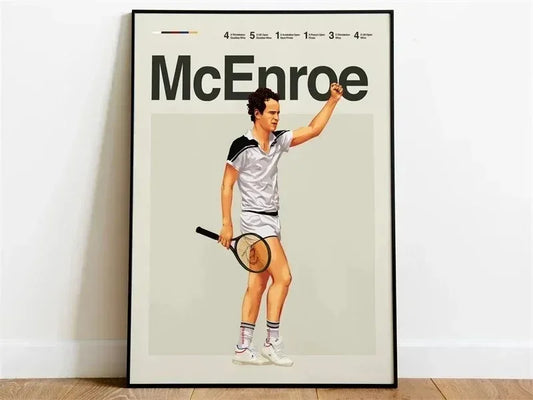 John McEnroe | Legends of Tennis Poster | Modern Tennis Art | Aesthetic Wall Decor