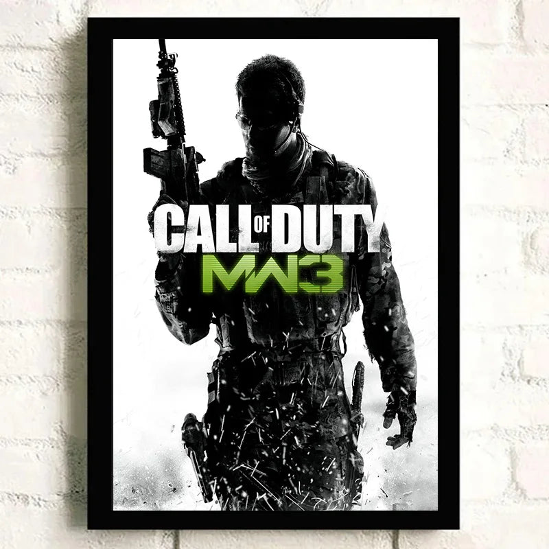 Modern warfare 3 - Call of Duty Game Poster Decorative Pictures for Living Room Decor Decorative Prints Wall Painting on Canvas Wall Art Posters