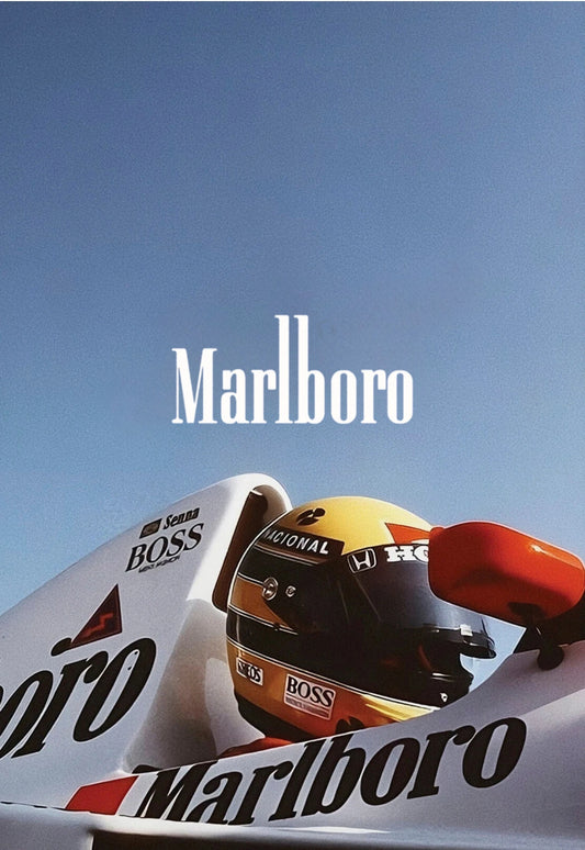 Vintage Formula 1 Monaco Grand Prix Poster | McLaren | Ayrton Senna Racing Art | Classic F1 Motorsport Decor