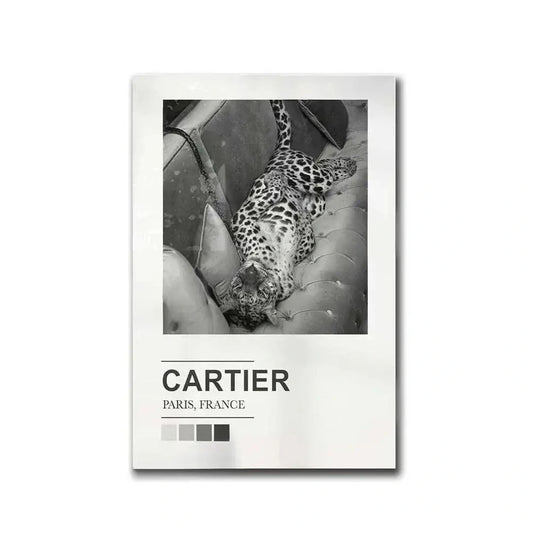 Cartier Exposition Poster | Paris Silhouettes & Skylines | Tribute to Fashion Legends | Parisian Art Prints