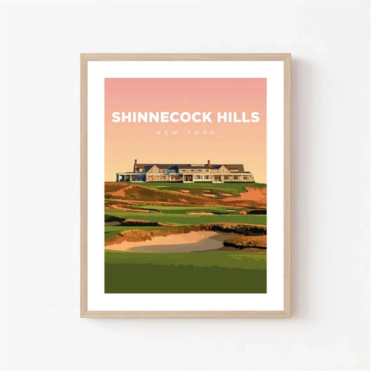 Sinnecock Hills Poster | New York Golf Tribute | Iconic Golf Courses Artwork | Home Decor | Wall Art