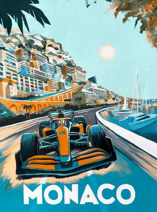 Silverstone | Formula 1 Iconic Races Vintage Poster | Motorsport Art Decoration | Home Wall Decor