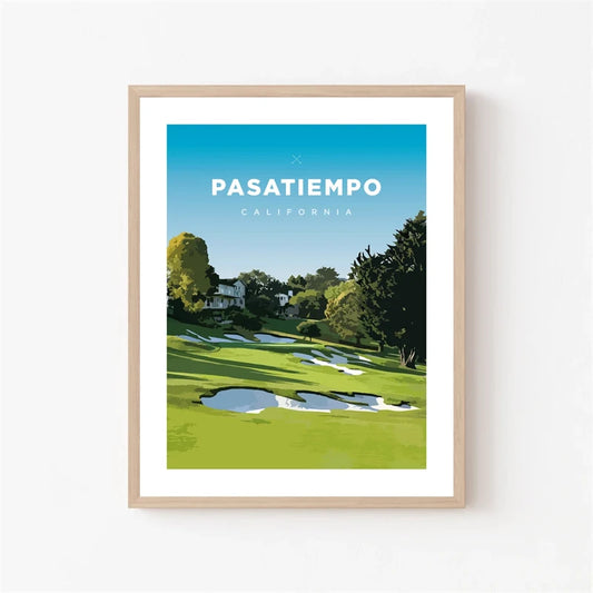Pasatiempo Golf Course Tribute | California Poster | World's Greatest Courses Wall Art Decor