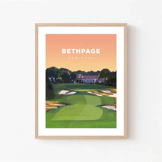 Bethpage | New York Golf Courses Tribute | Wall Art Decor | Poster