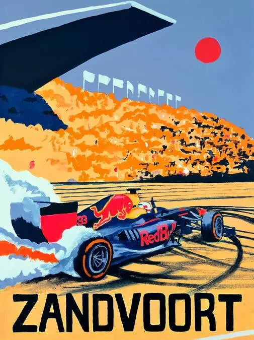 Zandvoort Circuit Poster | Formula 1 Dutch Grand Prix | Racing Enthusiast Wall Art | Automotive Decor