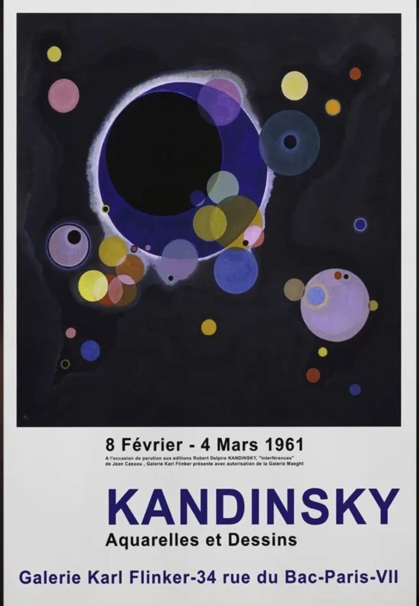 Aquarelles et Dessins | Wassily Kandinsky | 1961 | Collectible Art Exhibition Poster