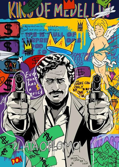 Scarface Graffiti Pop Art | Mona Lisa Abstract