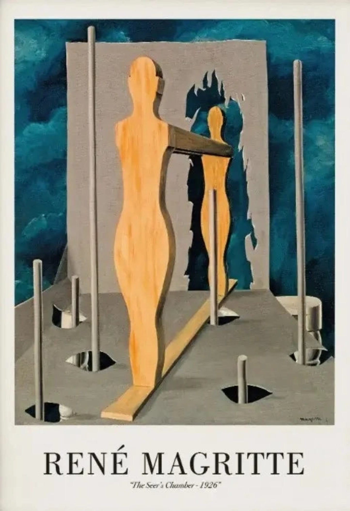 Rene Magritte | The Seer's Chamber 1926 | Surreal Vintage Style