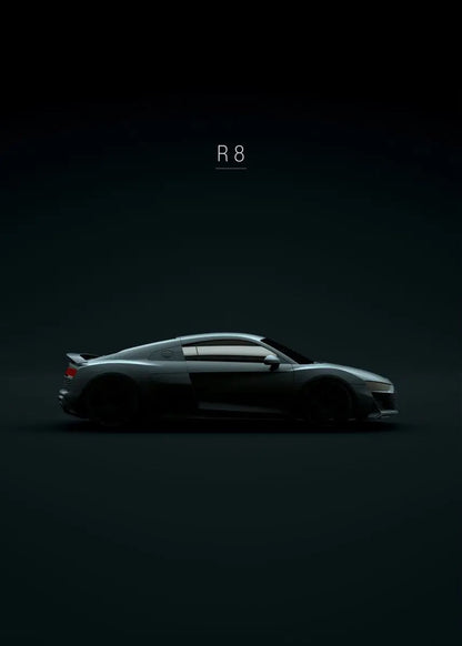 Audi R8 Poster | Tribute to Automotive Legends | Luxury Sports Car Art | Wall Decor