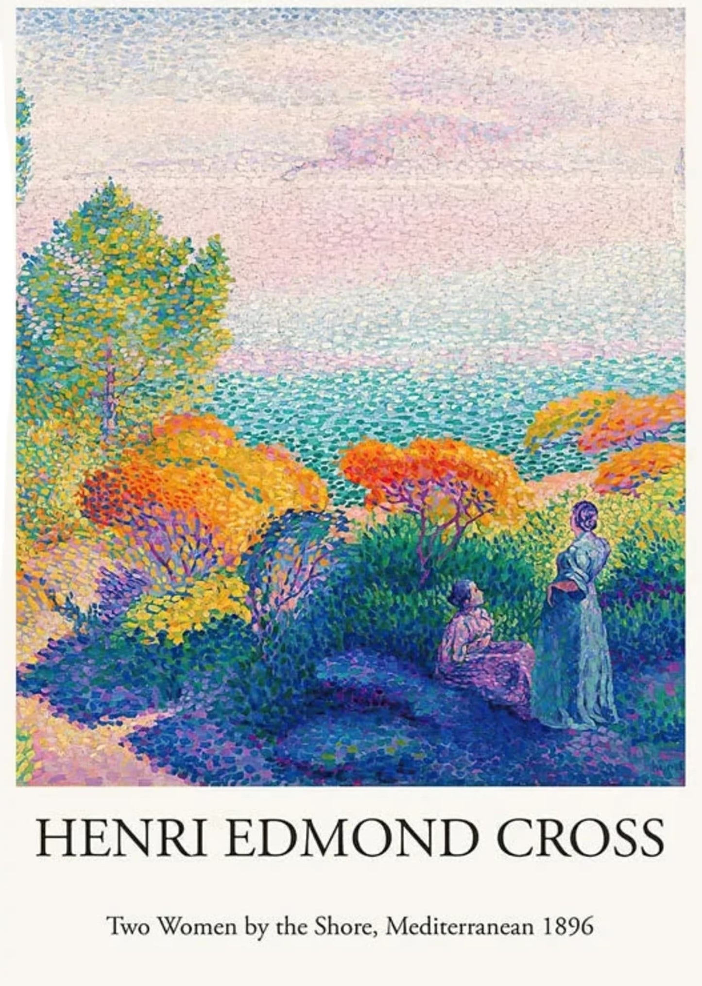 Henri Edmond Cross | Two Women by the Shore | Mediterranean Impressionist