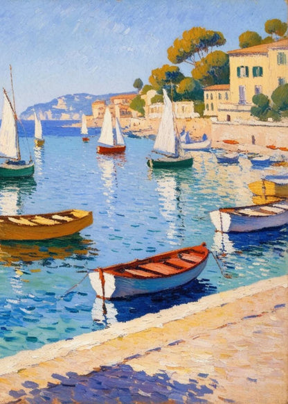 Serene Ocean View | Tranquil Seaside Landscape | Blue & White