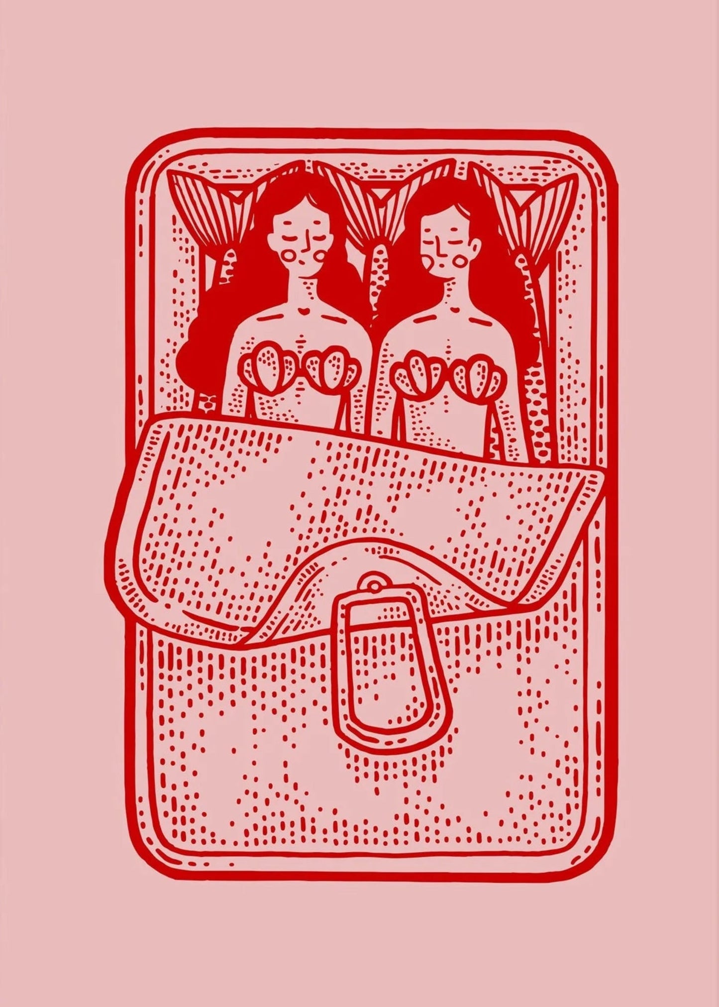 Mermaid's Luggage | Whimsical Art