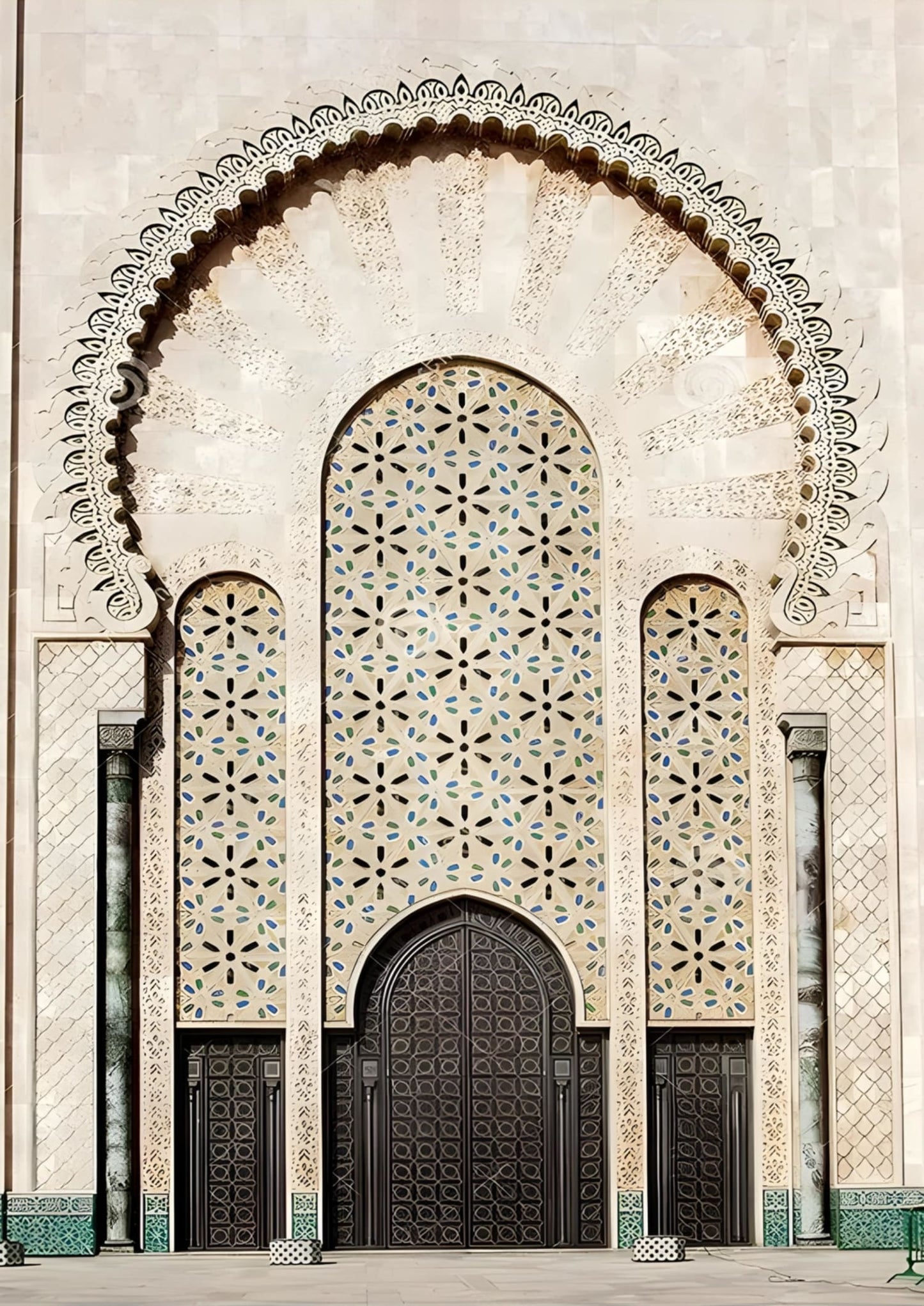 Majestic Mosque Portal | Islamic Architecture Art