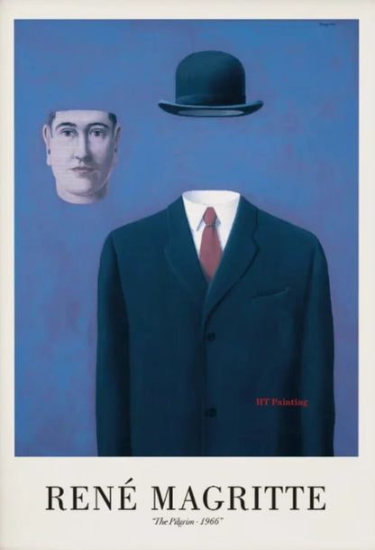 Rene Magritte | The Pilgrim 1966 | Surrealism
