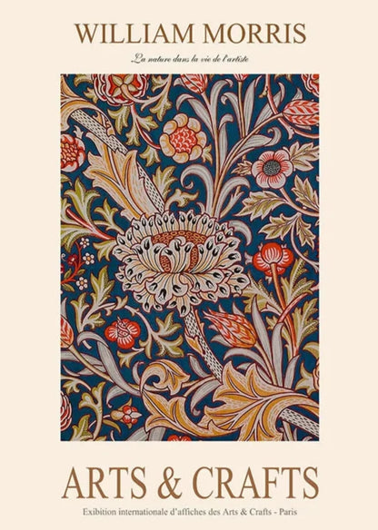 William Morris | Garden Flower Botanic Design Poster | Classic Home Decor Artwork | Floral Art Print