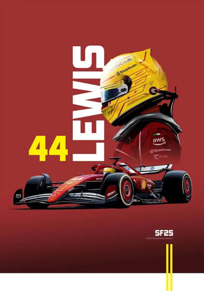2025 Lewis Hamilton | SF25 F1 | Red Collector's Edition