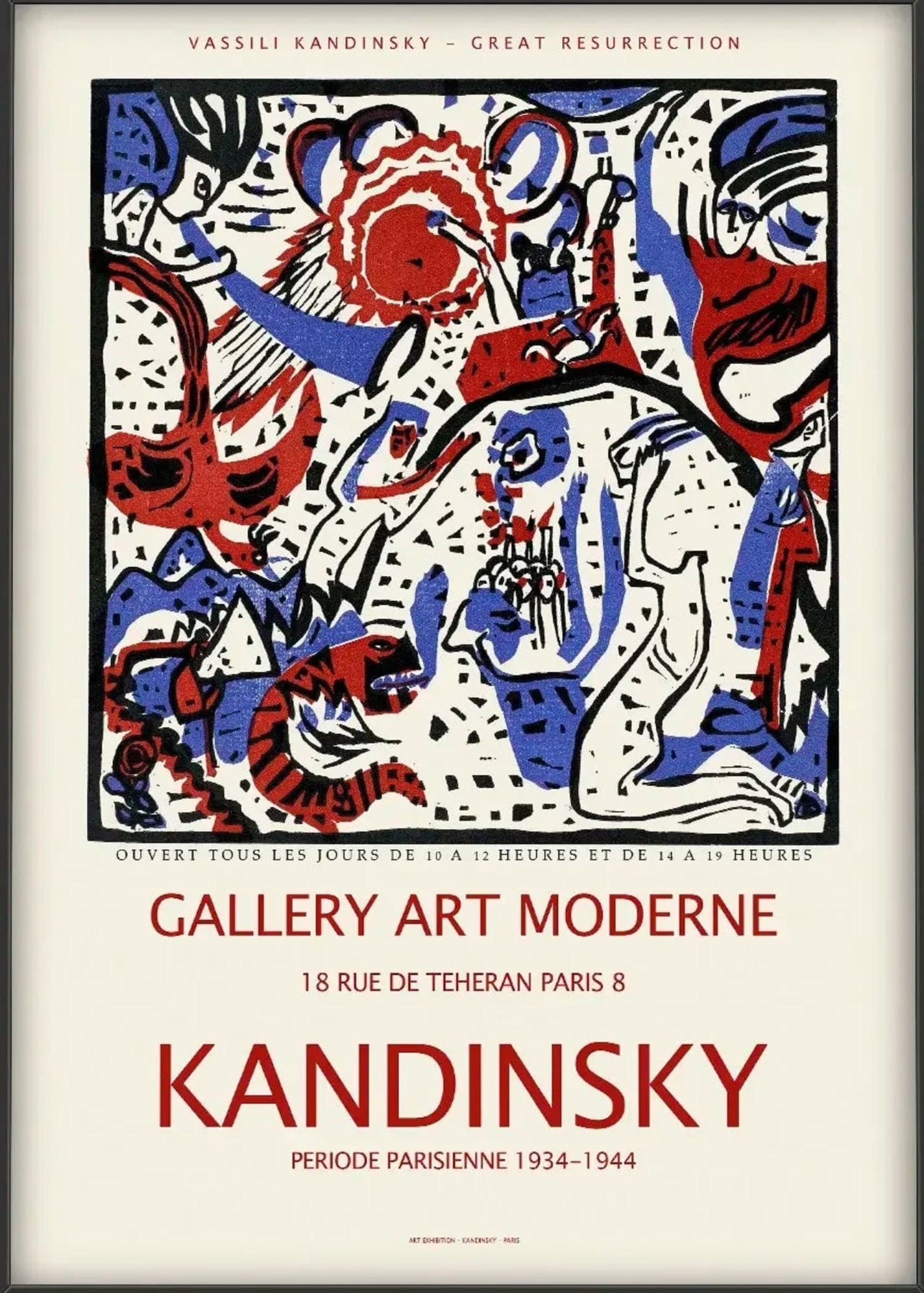 Wassily Kandinsky | Great Resurrection Poster | Abstract Art Print | Home Decor | Visual Artwork