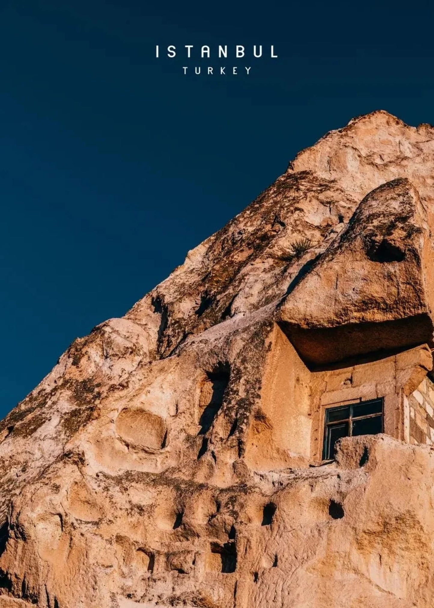 Cappadocia Cave Dwellings Poster | Ancient Rocky Landscape | Unique Turkish Scenery | Istanbul & Constantinople Art | Turkey Canvas Wall Decor