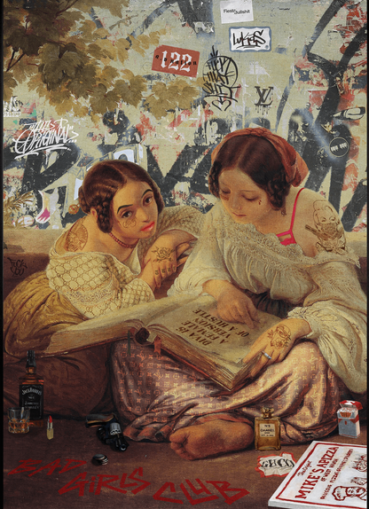 Bad Girls Club | Artistic Wall Poster | Home Decor | Contemporary Artwork | Eye-Catching Design | Vibrant Colors