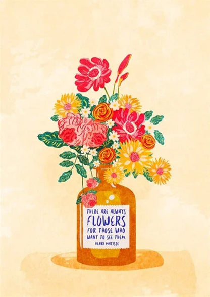 Henri Matisse Quote | Floral Art Design