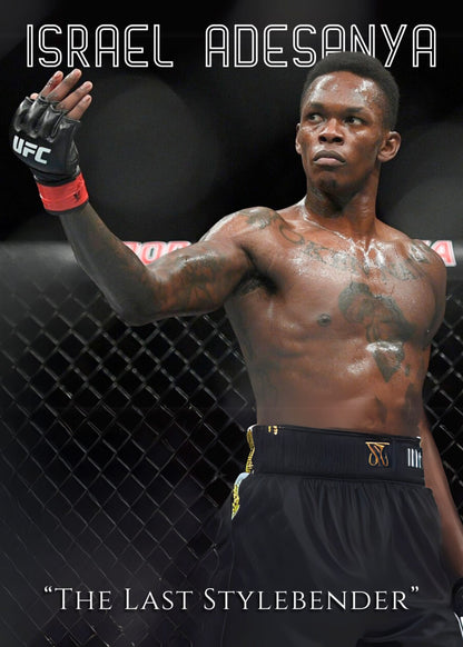 Israel Adesanya UFC Poster  'The Last Stylebender' MMA Champion Wall Art