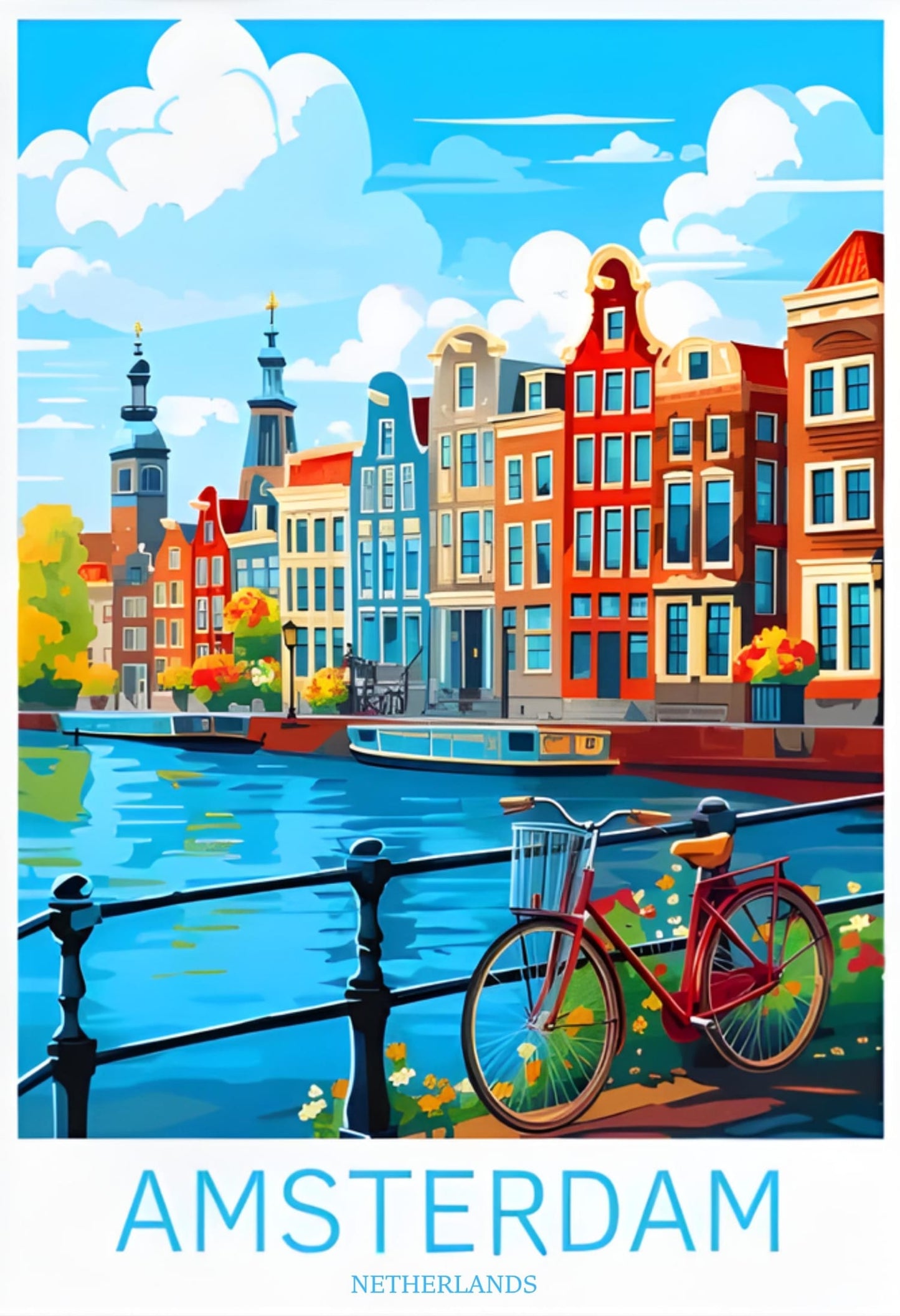 Bikeride in Amsterdam | Scenic Netherlands Art