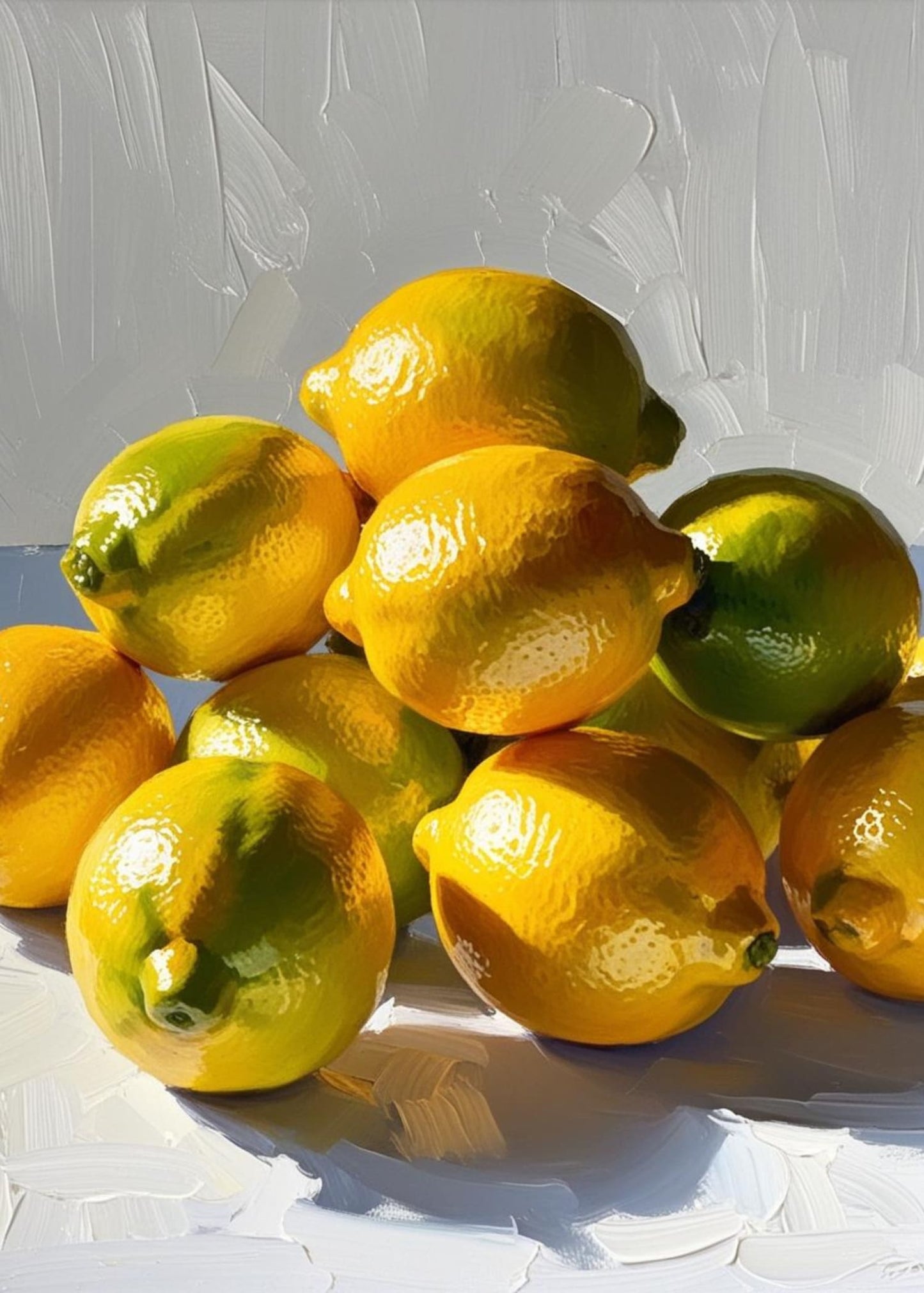 Homegrown Lemons | Vibrant Citrus Art