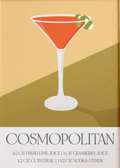 Modern Cosmopolitan | Cocktail Recipe Art
