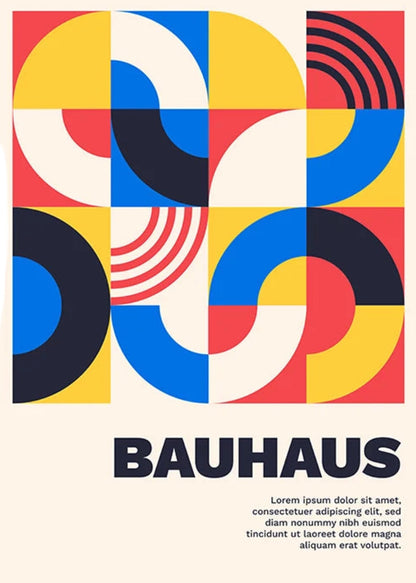 Bauhaus Poster | Minimalist Architectural Style | Modern Wall Art Decor