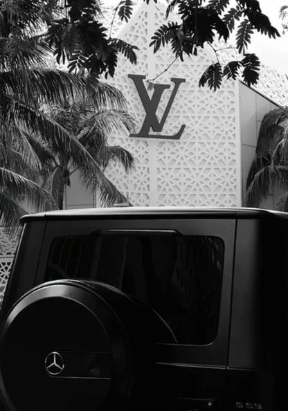 Louis Vuitton | Mercedes G500 | Luxury Fashion Illustration