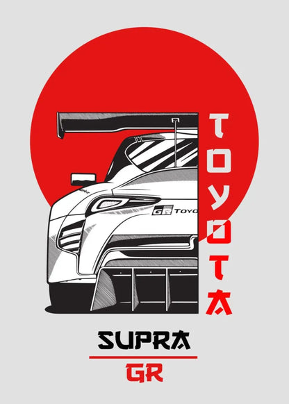 Toyota Supra GR | Sports Car Illustration