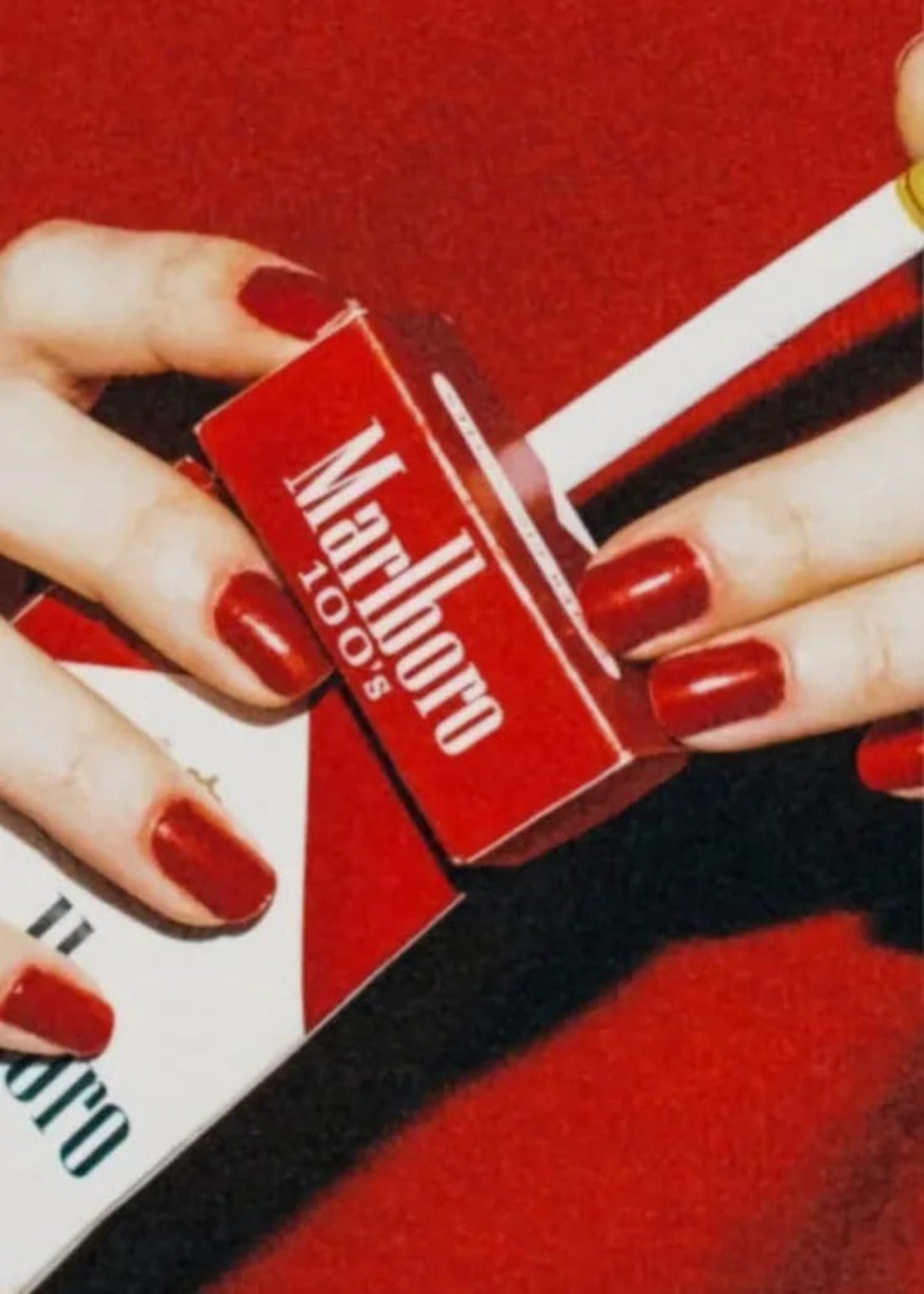 Red Fashion Marlboro Poster | Trendy Cigarette poster
