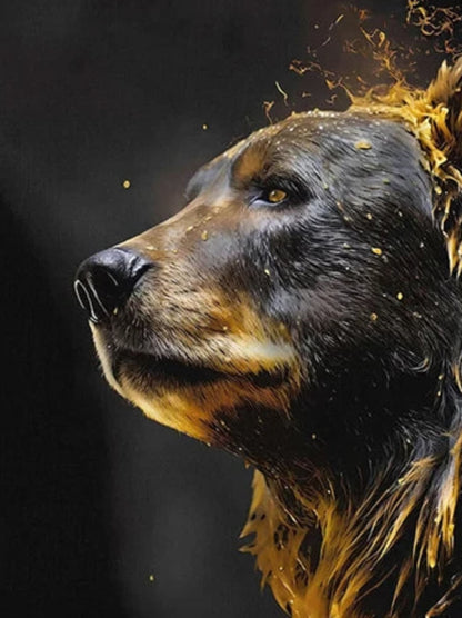 Stock Market Bull Bear Market Abstract Animal Art Poster and Prints Modern Art Canvas Painting For Office Living Room Home Decor