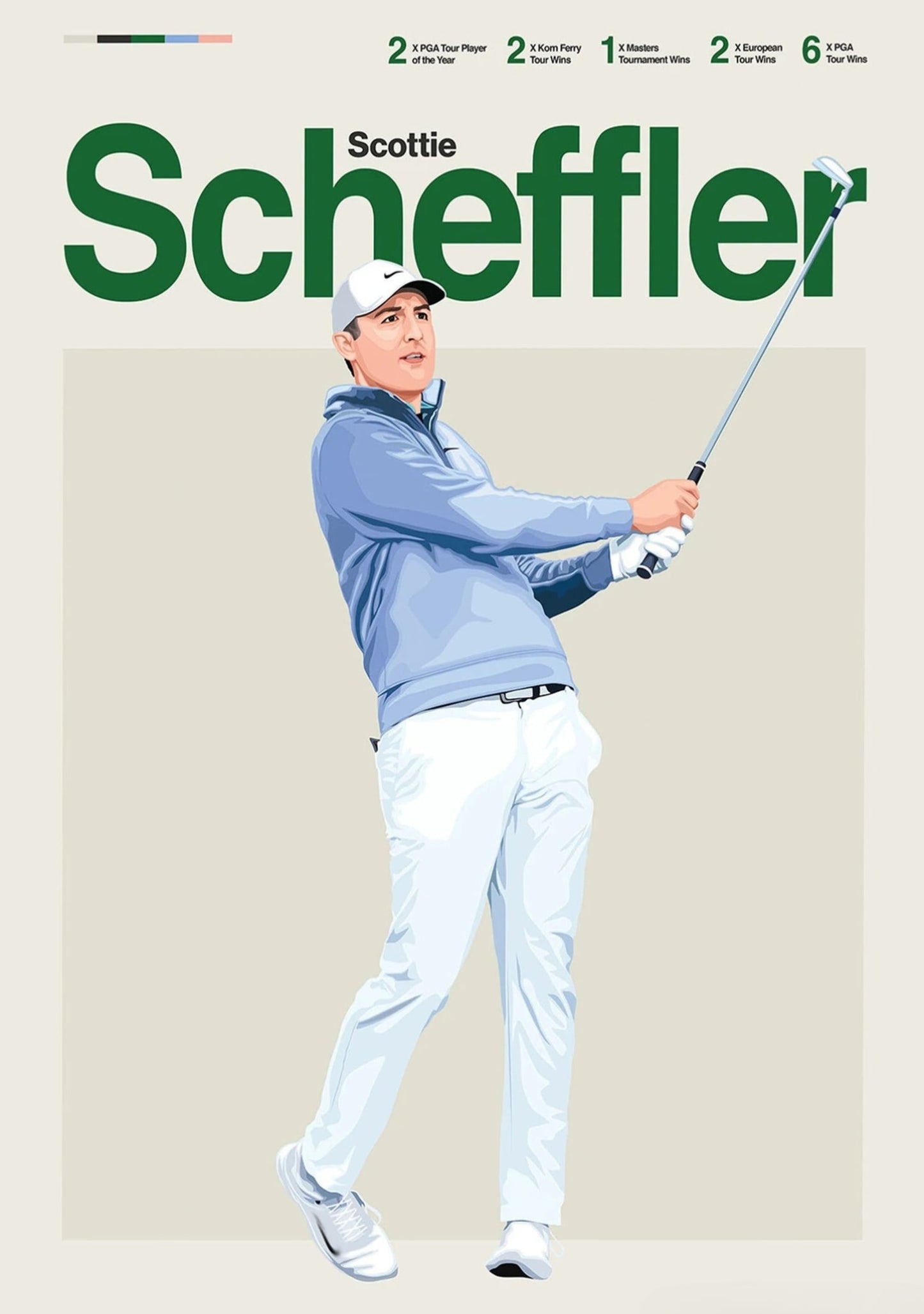 Scottie Scheffler | Golf Legends Dynamic Art