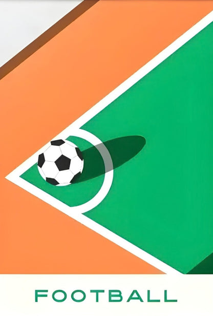 The Geometry of Victory | Soccer Art Series