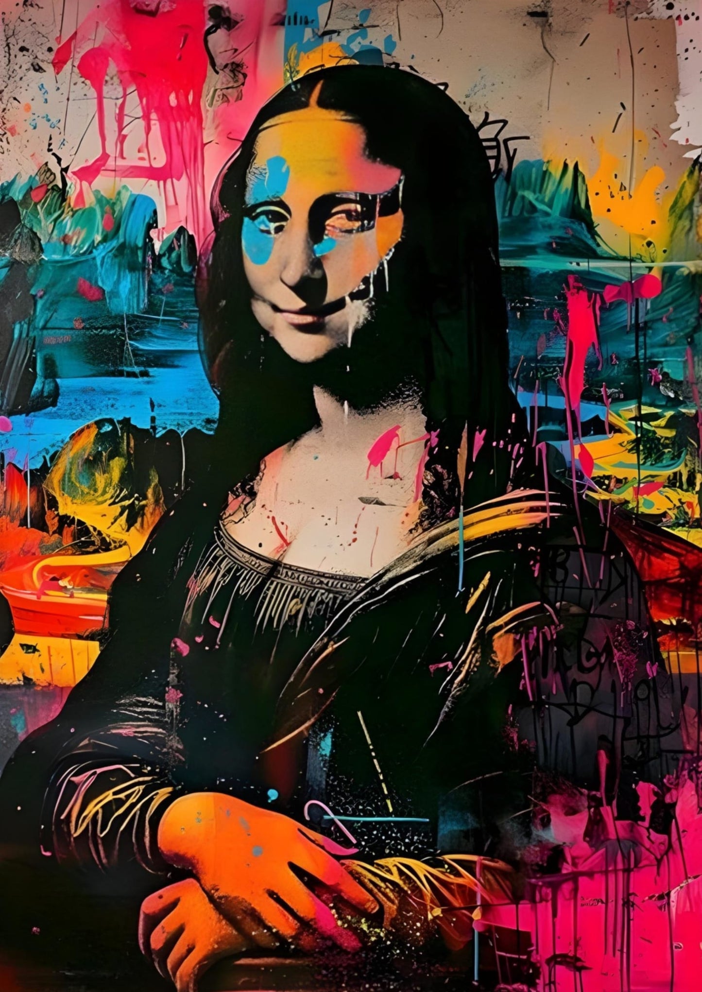 Mona Lisa Graffiti | Modern Punk Renaissance