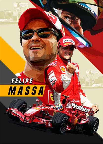 Felipe Massa | Iconic Racer Helmet Art