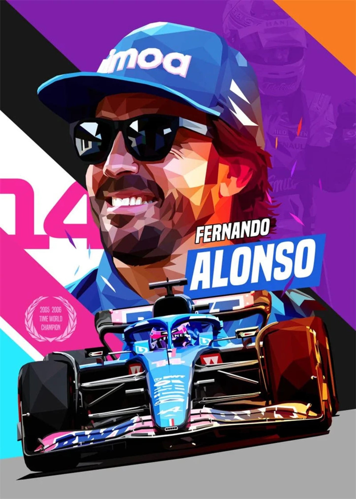Fernando Alonso | F1 Helmet Art