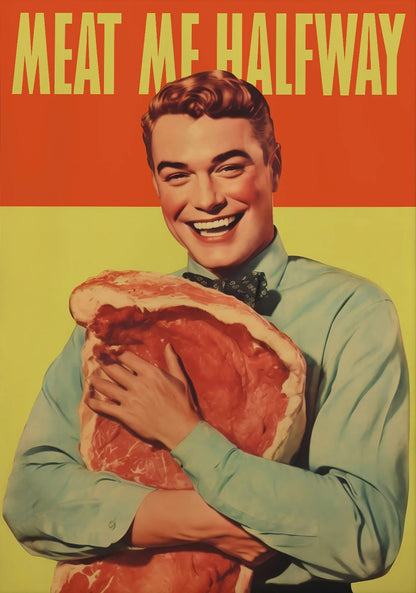 Meat Me Halfway | Retro '70s Design