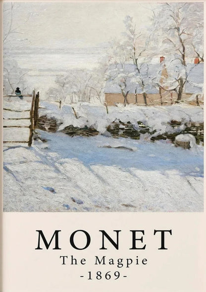 Claude Monet | The Magpie 1869 | Masterpiece Series