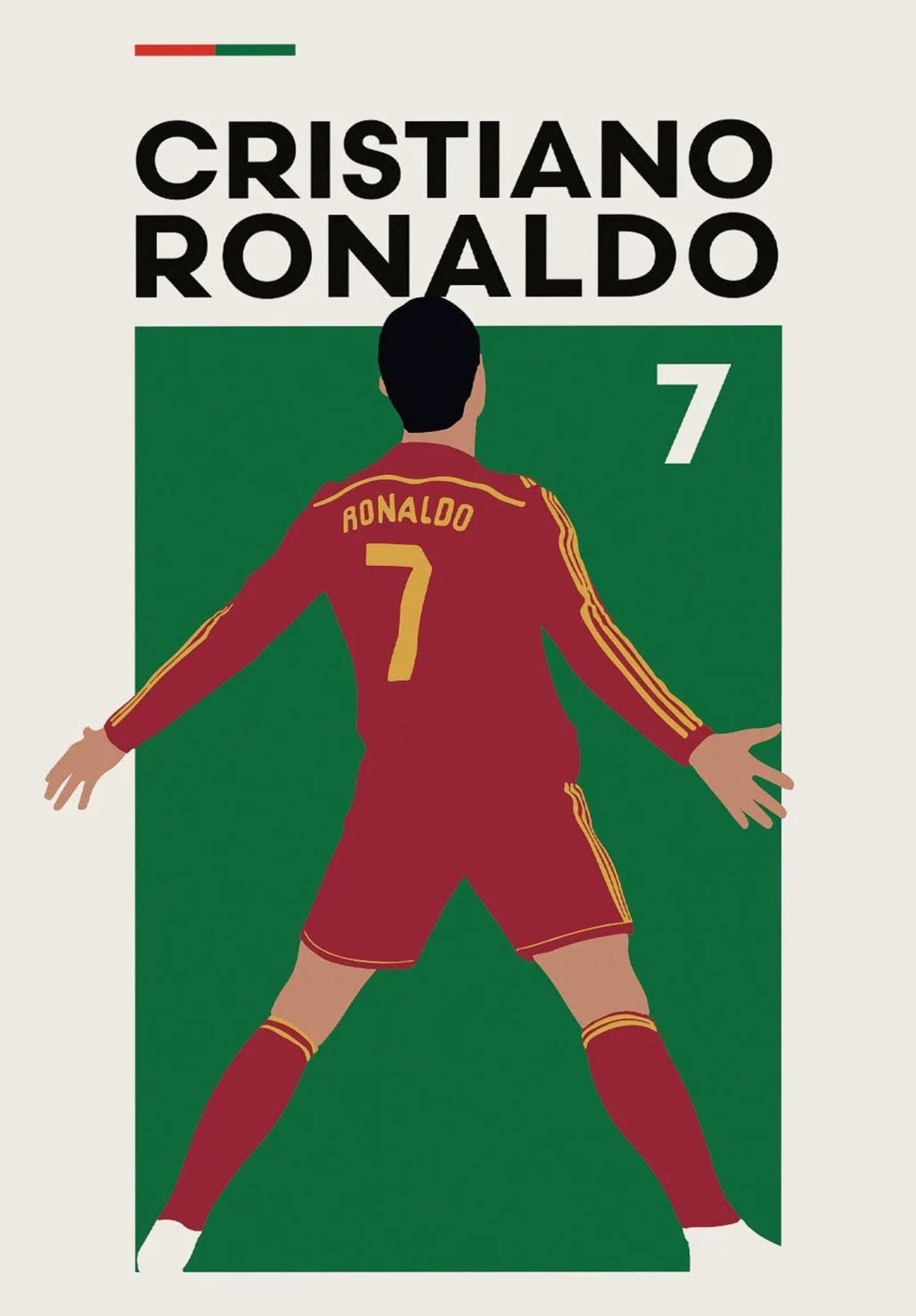 Christiano Ronaldo Poster | Football Icon Wall Art | Sport Lovers Decor | Celebrity Athlete Print