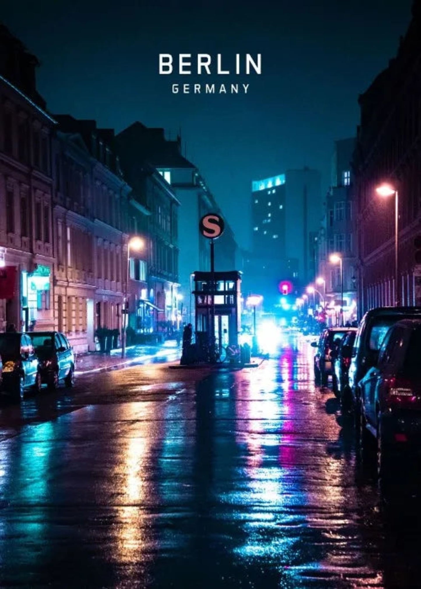 Berlin Skyline | Evening Cityscape | Europe Art Print | Wall Decor Poster