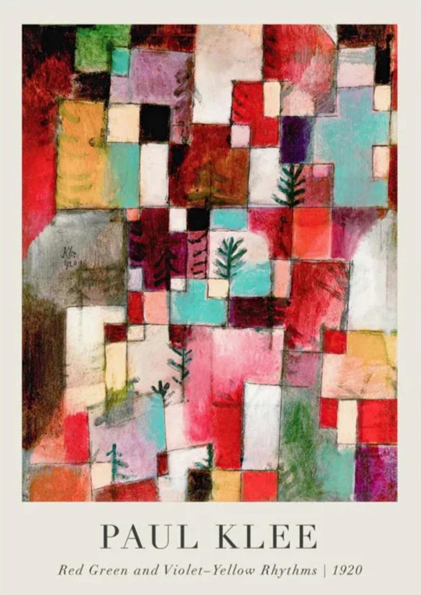 RED GREEN AND VIOLET-YELLOW RHYTHMS