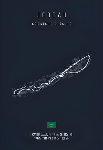 Jeddah Street Circuit | F1 Track Layout