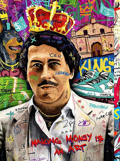 Graffiti Wall Art Poster | Pop Art Canvas Print | Movie Icon Poster | Home Decor Wall Art | Living Room Artwork